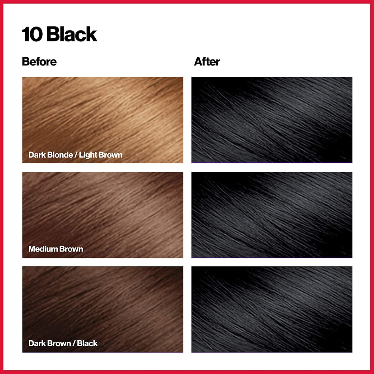 REVLON Colorsilk keratin and silk amino acids dye bottle indicating nourishing formula.
