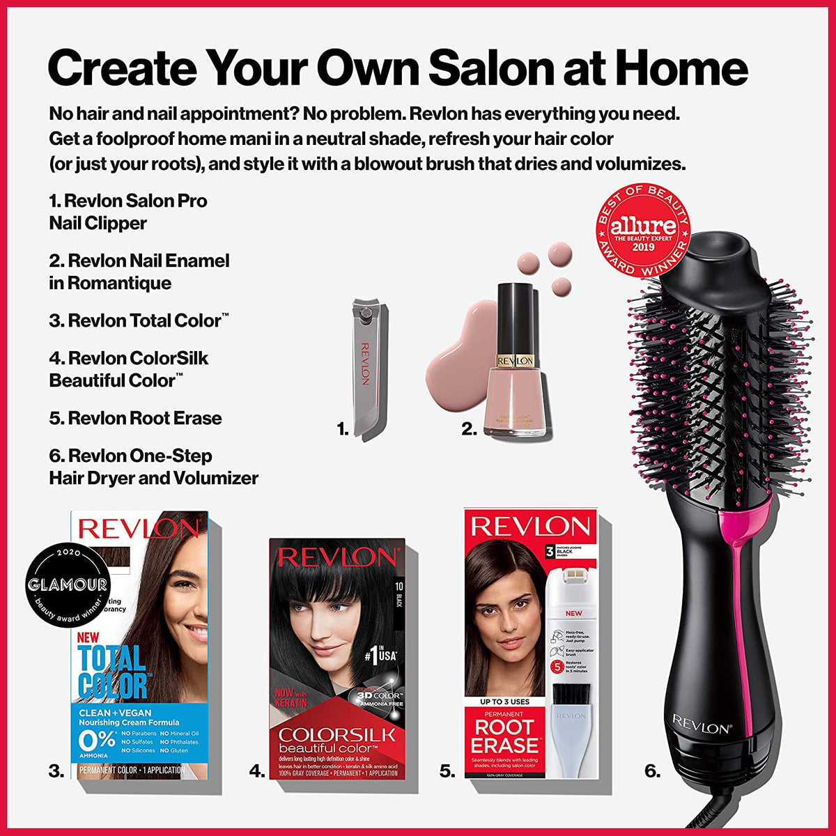 Opened Colorsilk kit with directions and tools prepared for home use.