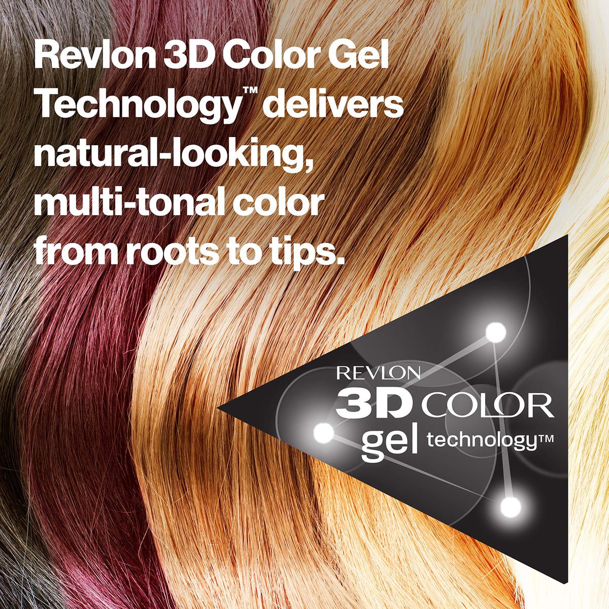 REVLON Colorsilk leaves hair silky with natural-looking shine.