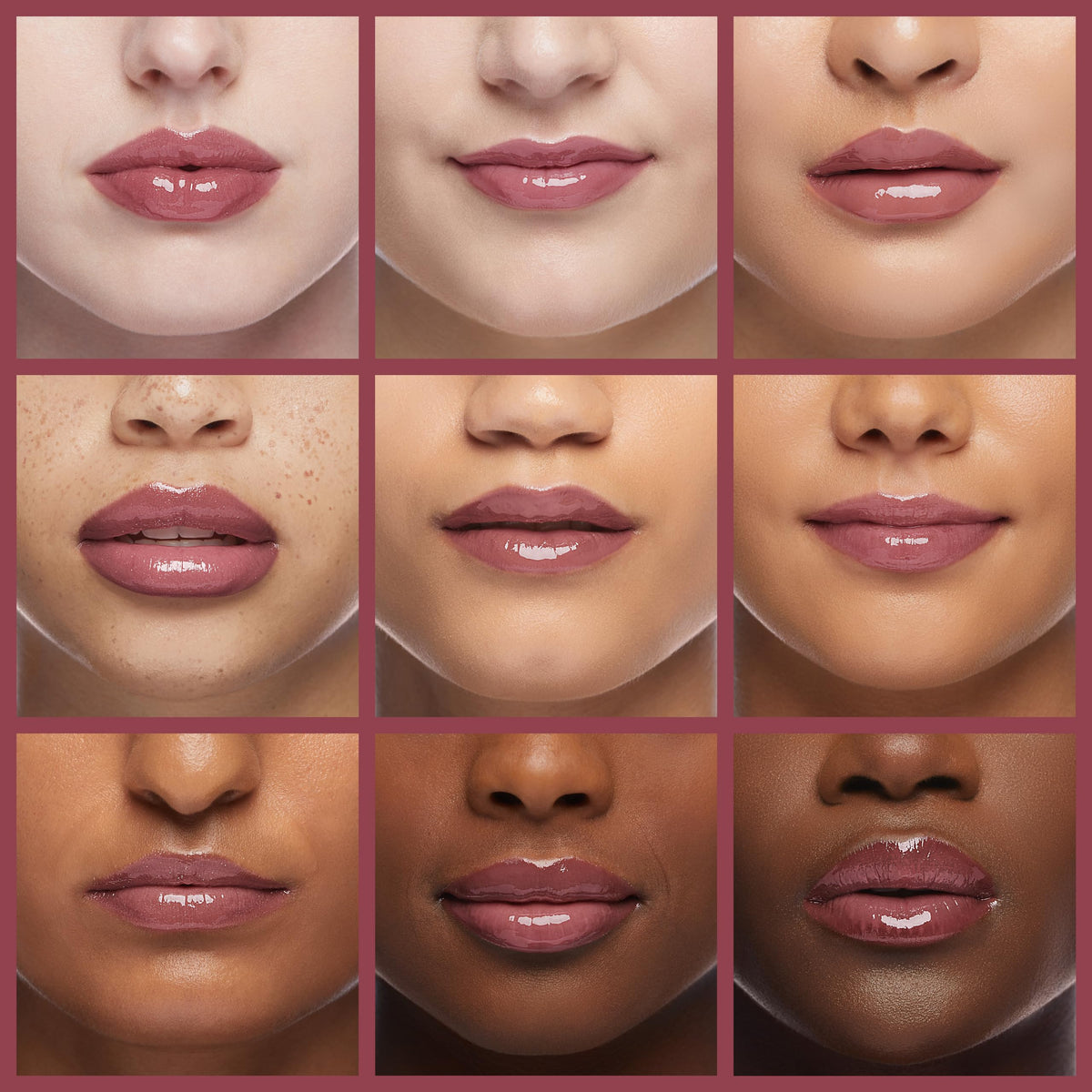 Revlon ColorStay Overtime Infinite Raspberry close-up of glossy lip application for lasting wear