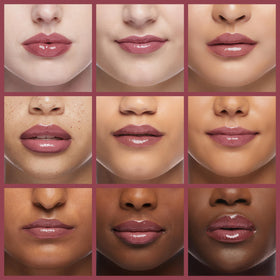 Revlon ColorStay Overtime Infinite Raspberry close-up of glossy lip application for lasting wear