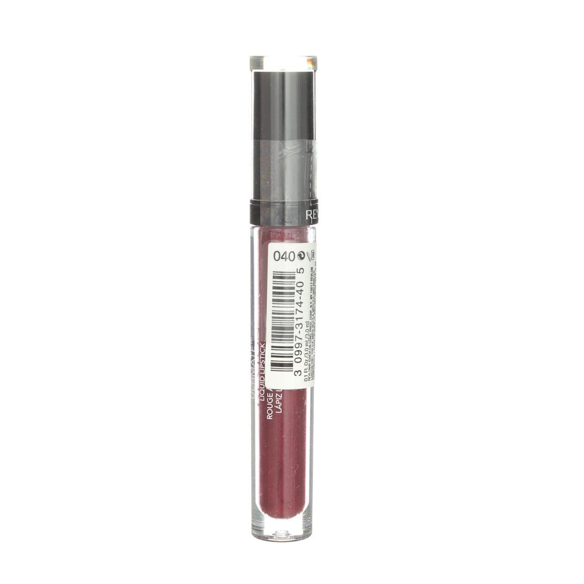 Lips wearing Bordeaux shade with soft satin finish in natural light.
