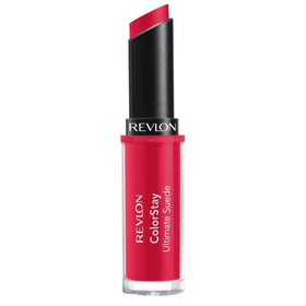 Swatch of REVLON ColorStay Ultimate Suede Ingenue 002 on arm reveals rich pigment
