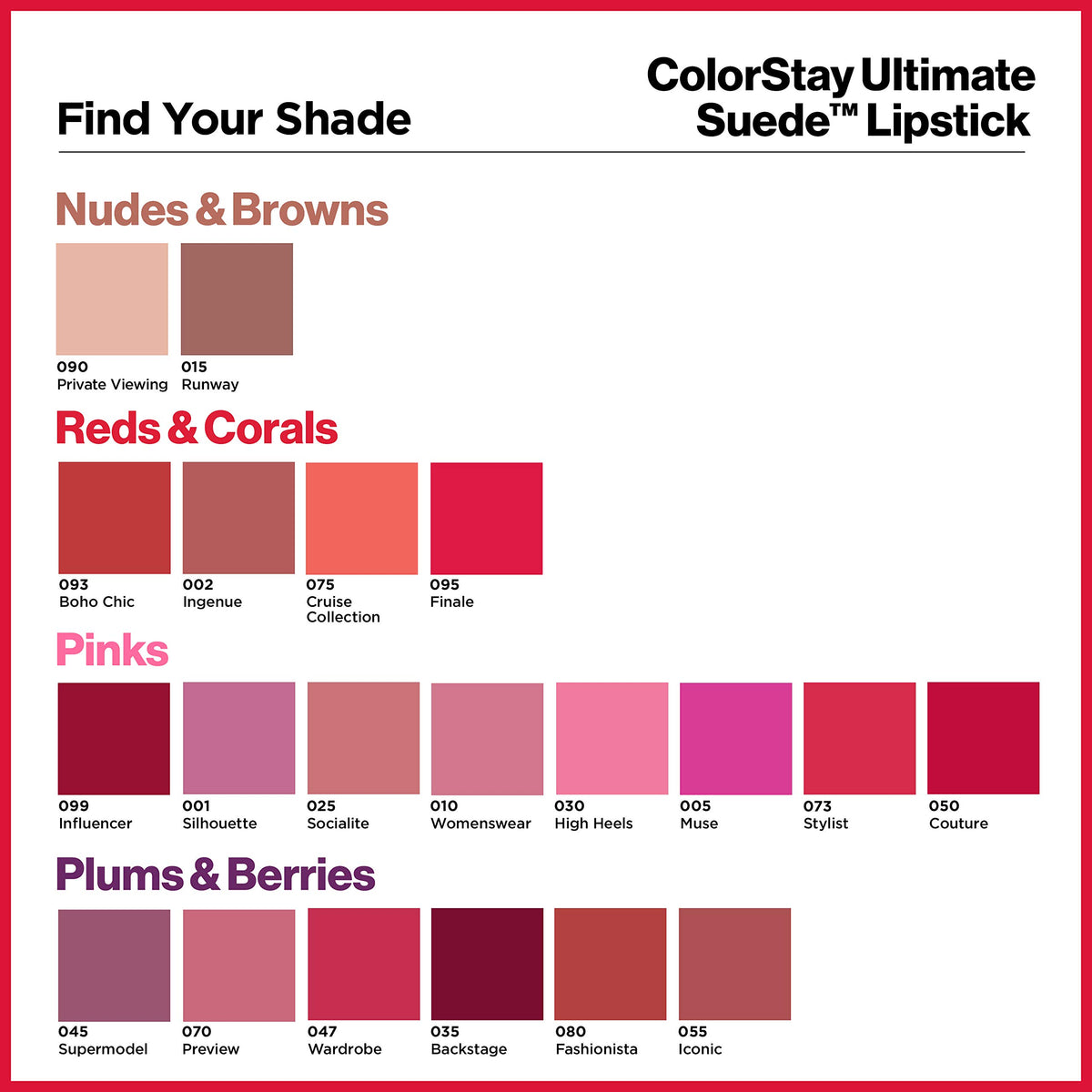 REVLON ColorStay Ultimate Suede Muse longwear color for all-day wear