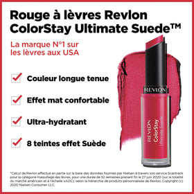 Revlon ColorStay Ultimate Suede Socialite finish appears soft and velvety.