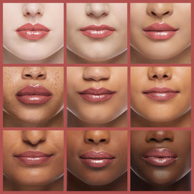 Revlon Socialite close-up reveals creamy, moisturizing texture for soft lips.