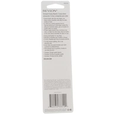 Revlon Compact Emery Board pre polish prep for smooth results.