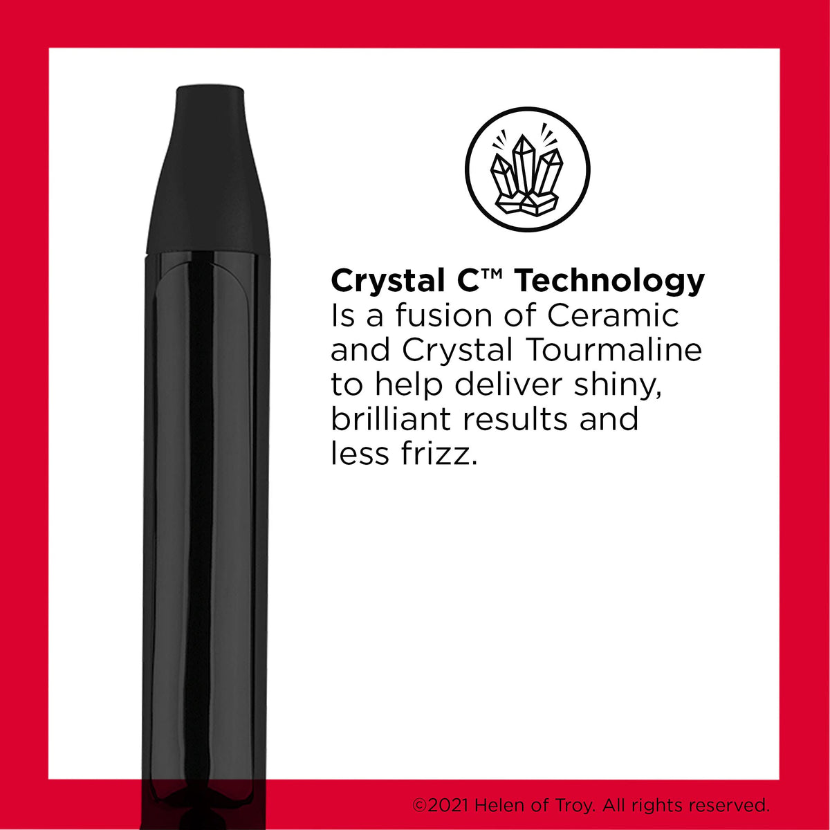REVLON Crystal C shows ceramic-tourmaline technology delivering even heat