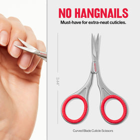 Revlon Cuticle Scissors compact size for at-home nail care.