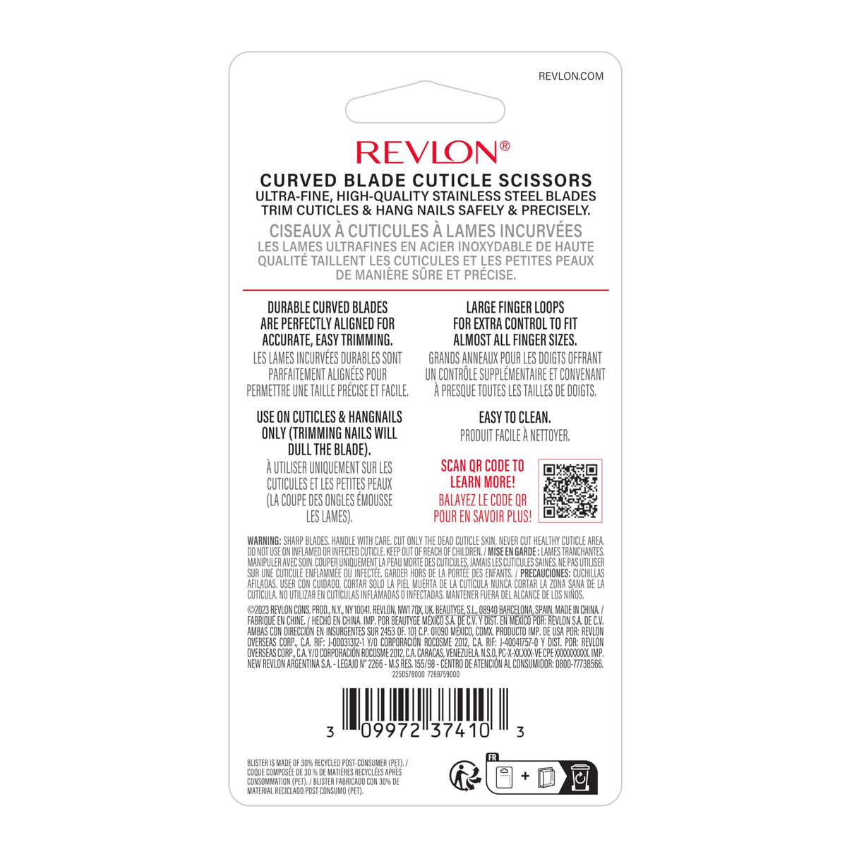 Revlon Cuticle Scissors deliver salon-like precision in daily care.