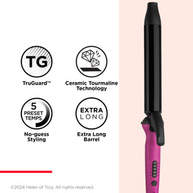 REVLON Easy Heat auto shutoff icon for safety feature.