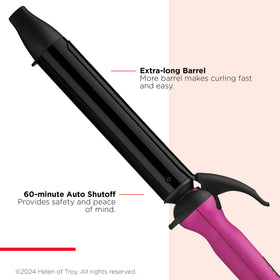REVLON Easy Heat temperature control panel highlighting five presets.