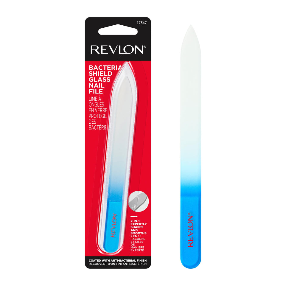REVLON Glass Nail File close-up with a smooth edge for precise shaping