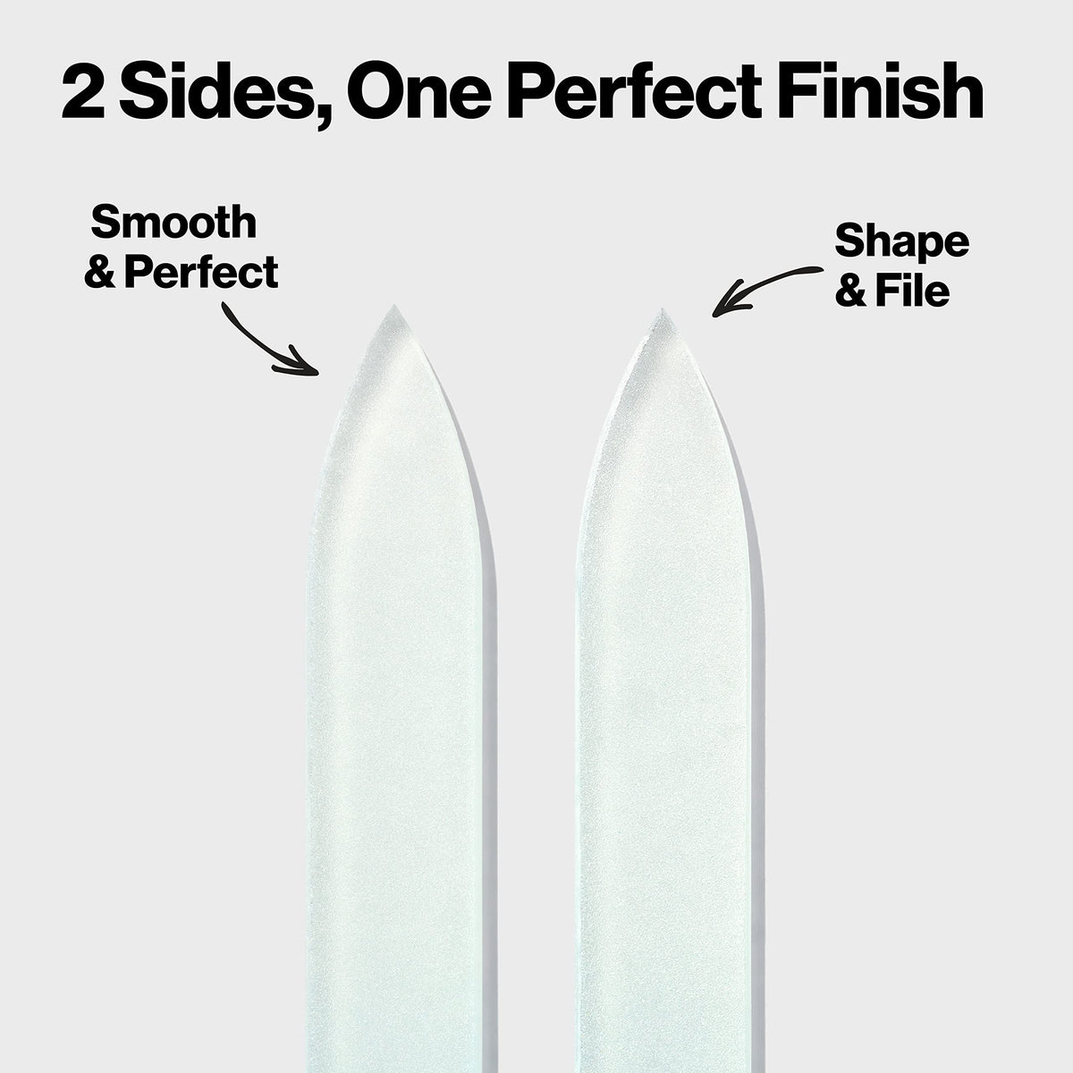 REVLON Glass Nail File with hygienic finish that resists bacteria