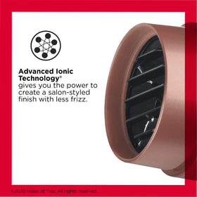 Concentrator attachment on Revlon Light & Fast Hair Dryer enables precise airflow