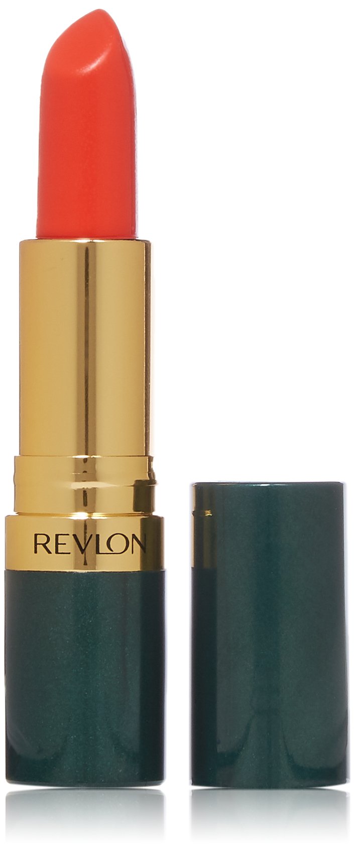 Revlon Moon Drops Lipstick Creme in Orange Flip for vibrant color and soft lips.