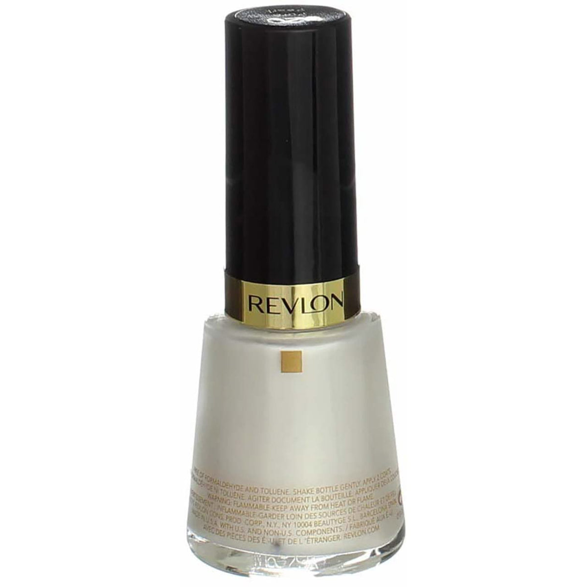 Revlon Nail Enamel Pure Pearl silk-protein shield illustrating surface smoothing.