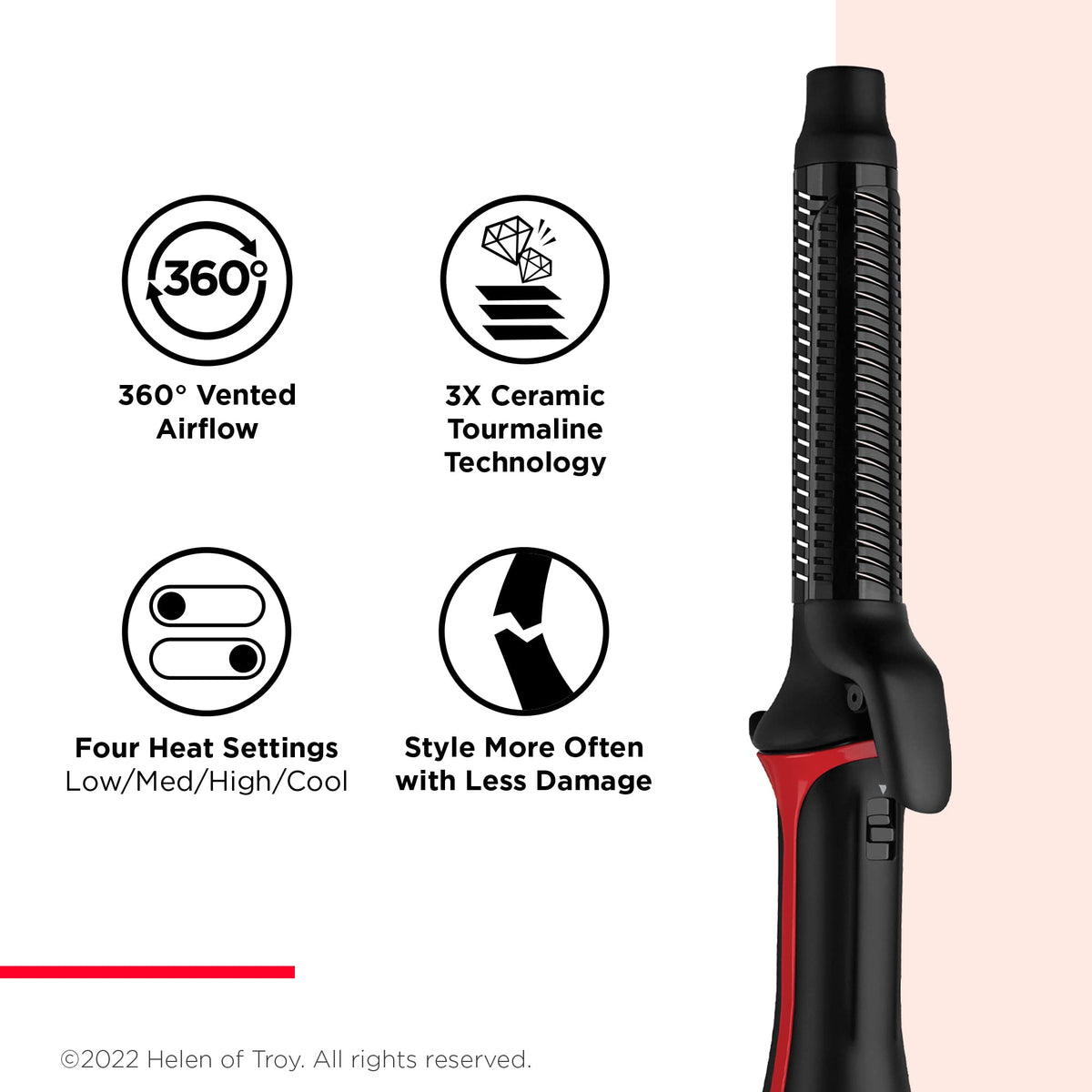 REVLON One-Step Blowout Styler compact design fits a gym bag.
