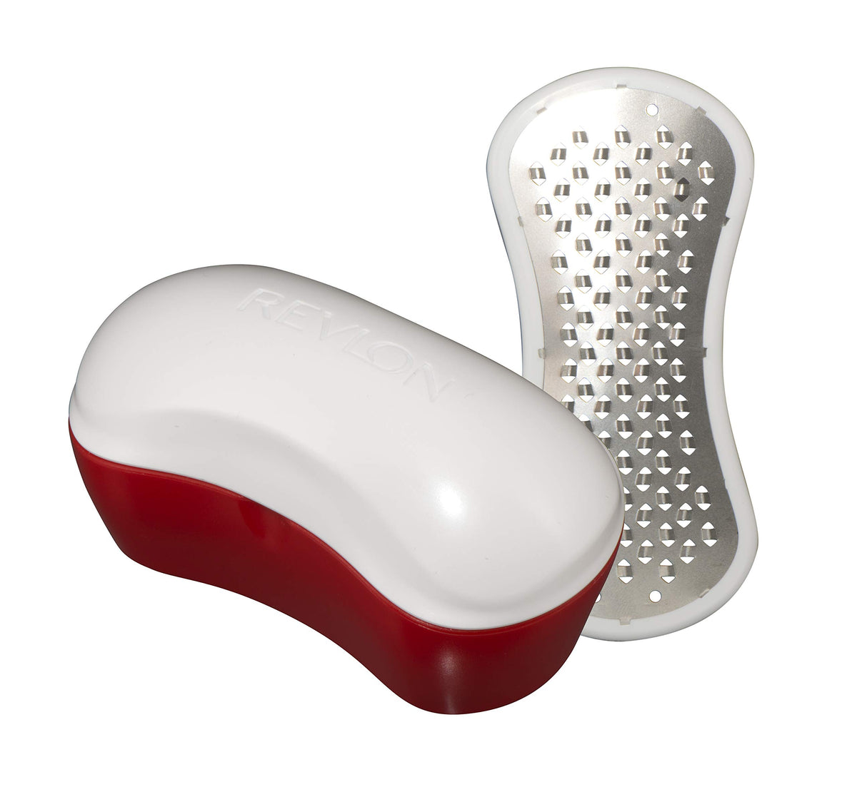 Revlon Pedi-Expert foot file smoothing rough skin for at-home pedicures.