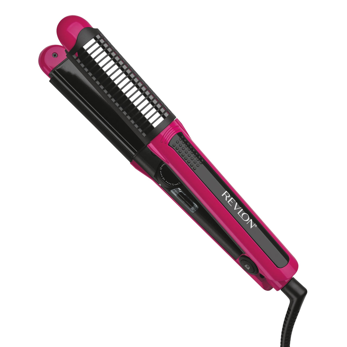 REVLON Perfect Match Flat Iron front view with 1-inch plates for versatile styling