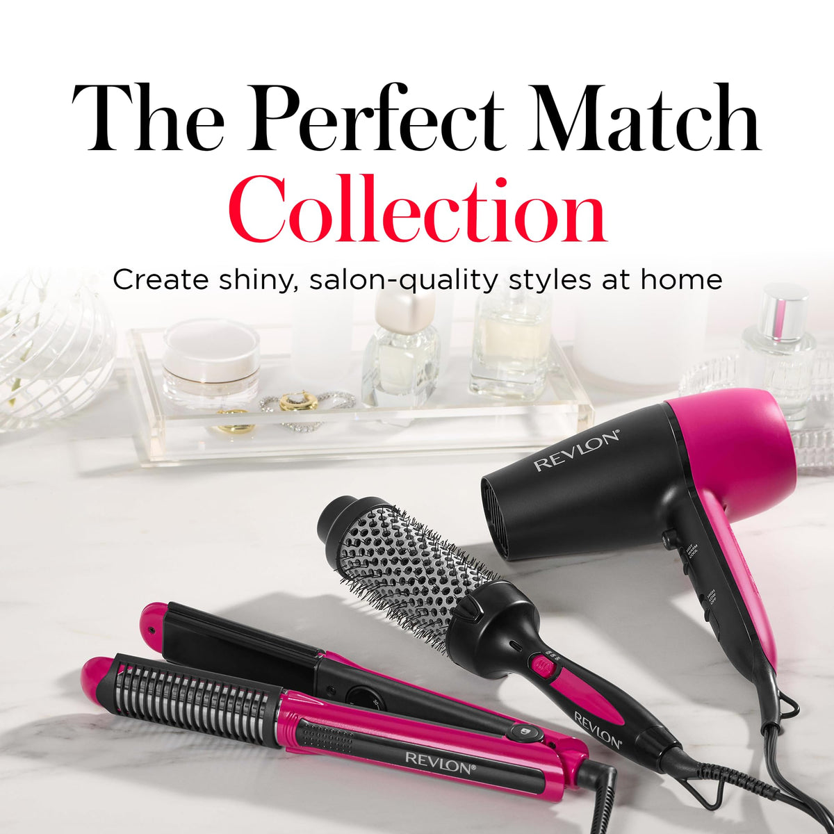 REVLON Perfect Match Flat Iron heat resistant glove included for safe handling