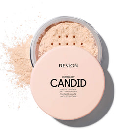 REVLON Photoready Candid setting powder delivers a blurring, natural finish for daily wear.