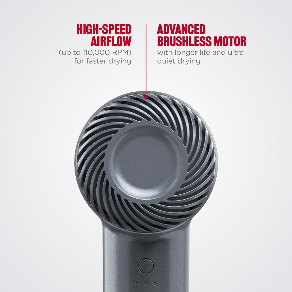 REVLON PowerMove concentrator attachment for precise, sleek styling