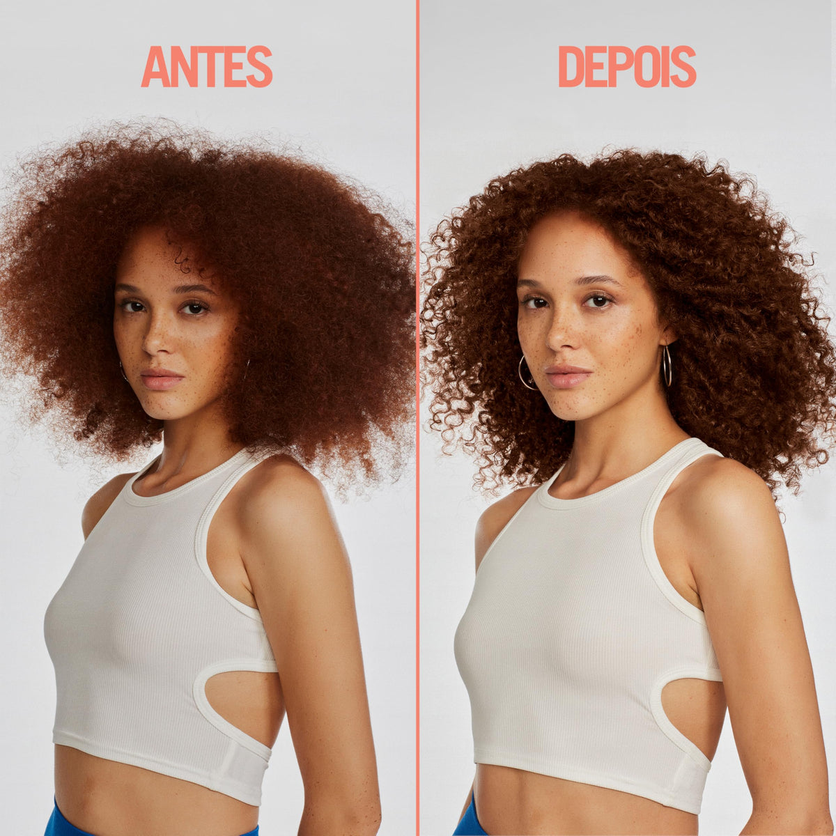 REVLON PROFESSIONAL UniqOne Curls spray demonstrates easy application for taming frizz and refreshing curls.