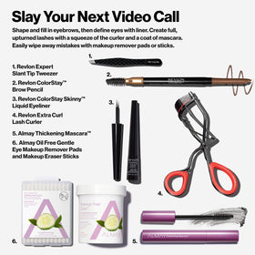 REVLON Skinny Liquid Eyeliner defines lash line with subtle definition.