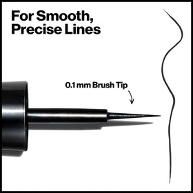 REVLON Skinny Liquid Eyeliner longwear formula keeps definition all day.