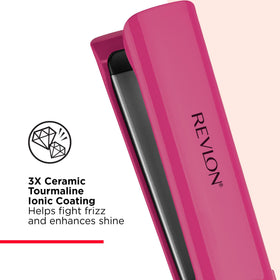 REVLON Smooth Brilliance ceramic-tourmaline technology delivers shine and reduced frizz