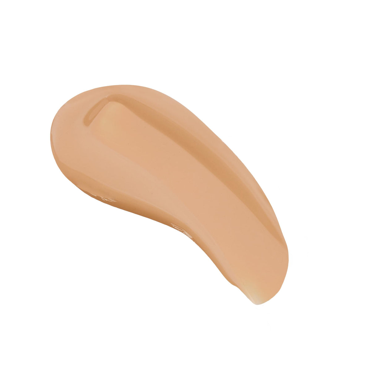 Revolution Beauty London skin tint swatch on skin showing buildable coverage.
