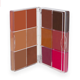 Revolution Everything Base Palette swatches show light to dark tones for all skin tones.