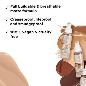 Close-up of Revolution IRL Filter texture showing creamy formula for smooth blending