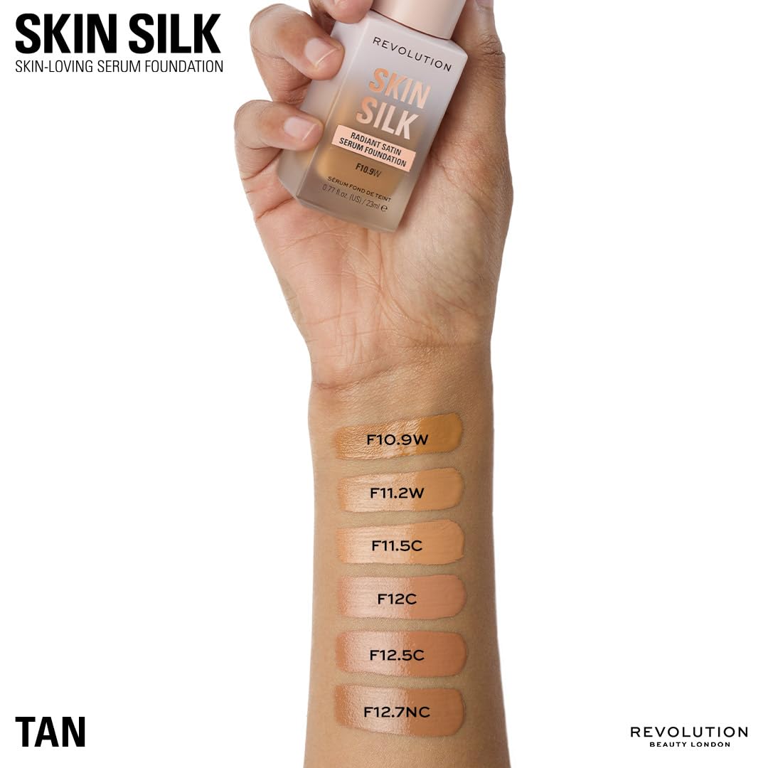 Revolution Skin Silk application brush spreading second-skin coverage