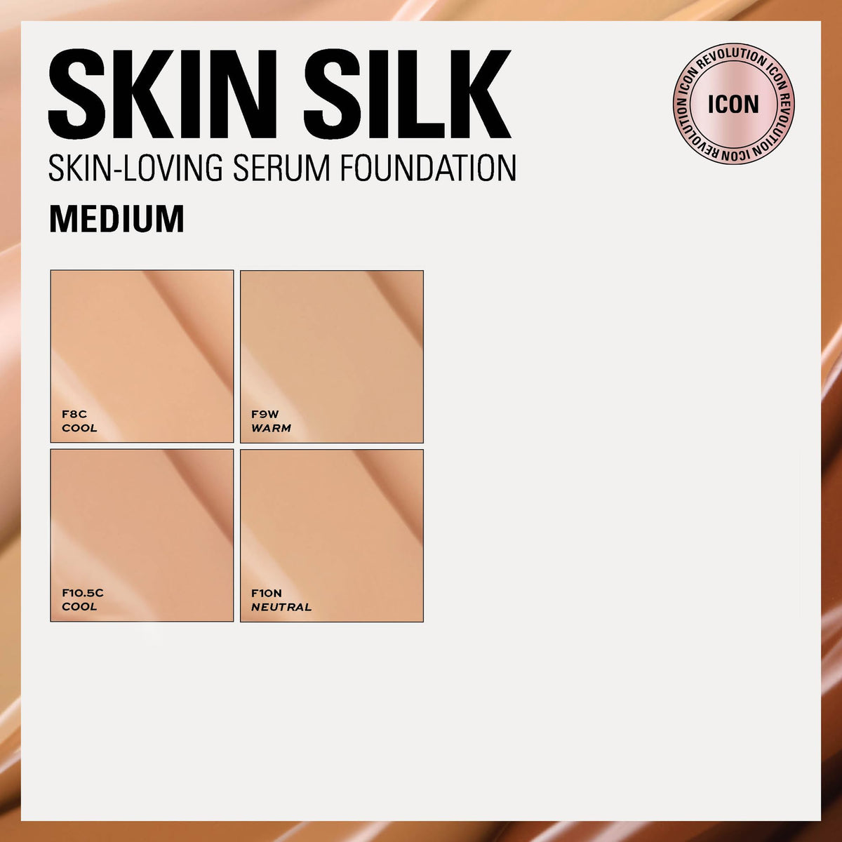 Revolution Skin Silk on skin under natural light for a satin glow finish.