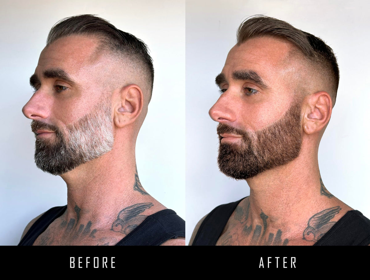 REWIND IT 10 light brown beard color cream texture gliding smoothly