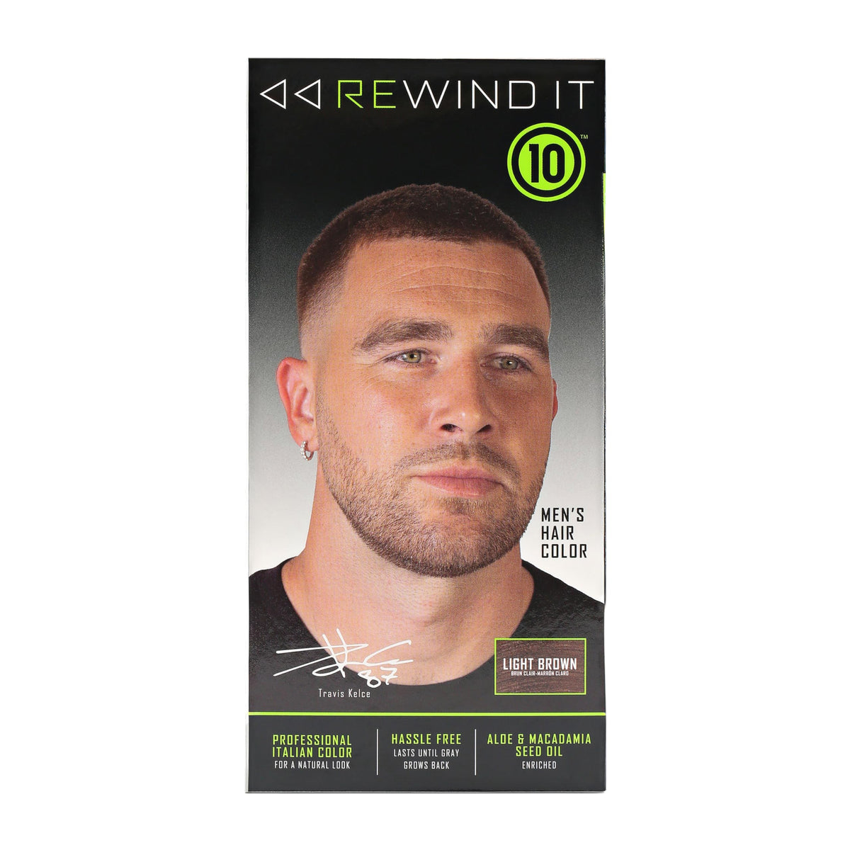 Packaging box with REWIND IT 10 branding ready for gifting or storage
