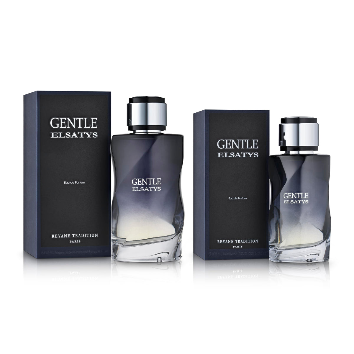 Gentle Elsatys packaging box, premium presentation.