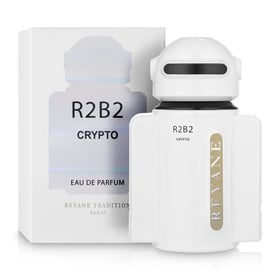 Reyane Tradition R2B2 Crypto bottle cap closeup showing precise spray concept