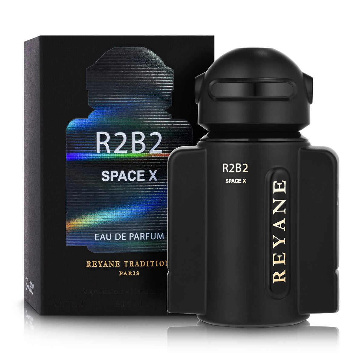 Reyane Tradition Space X spray action shows precise laser-like mist for even wear.