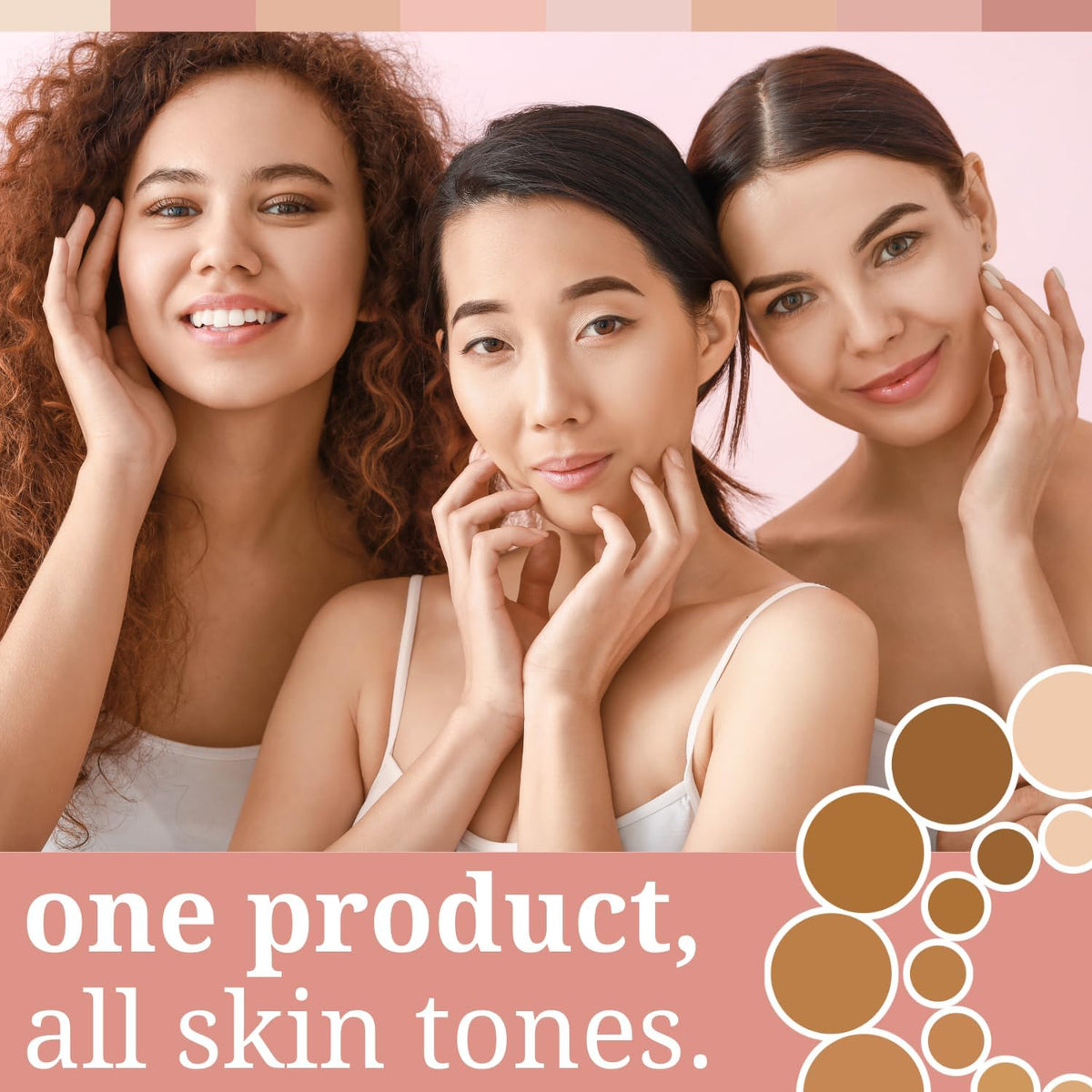 Rezamid lotion on oily skin reduces shine for a balanced look.