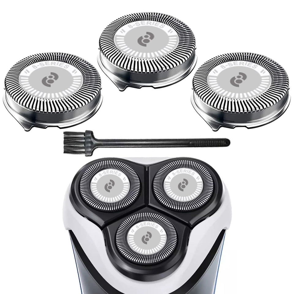 RF RollingFit HQ8 3pc pack heads for Philips Norelco Aquatec shaver for easy replacement