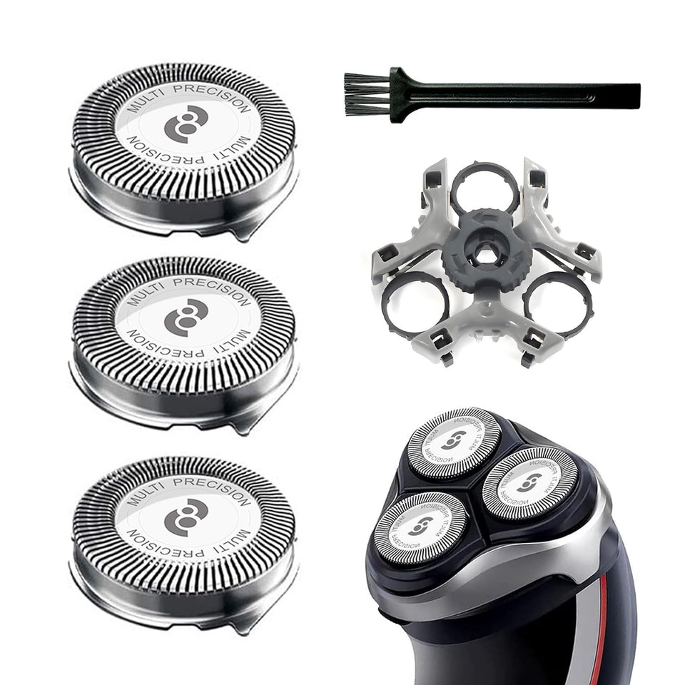 RF RollingFit HQ8 replacement heads pack for smooth, budget-friendly shaving.