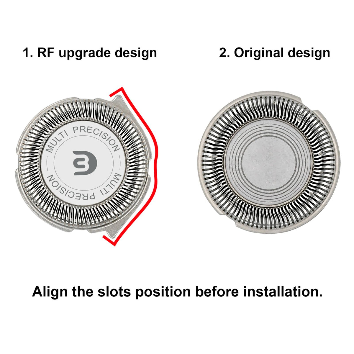 RF RollingFit SH30 heads install easily for a quick refresh