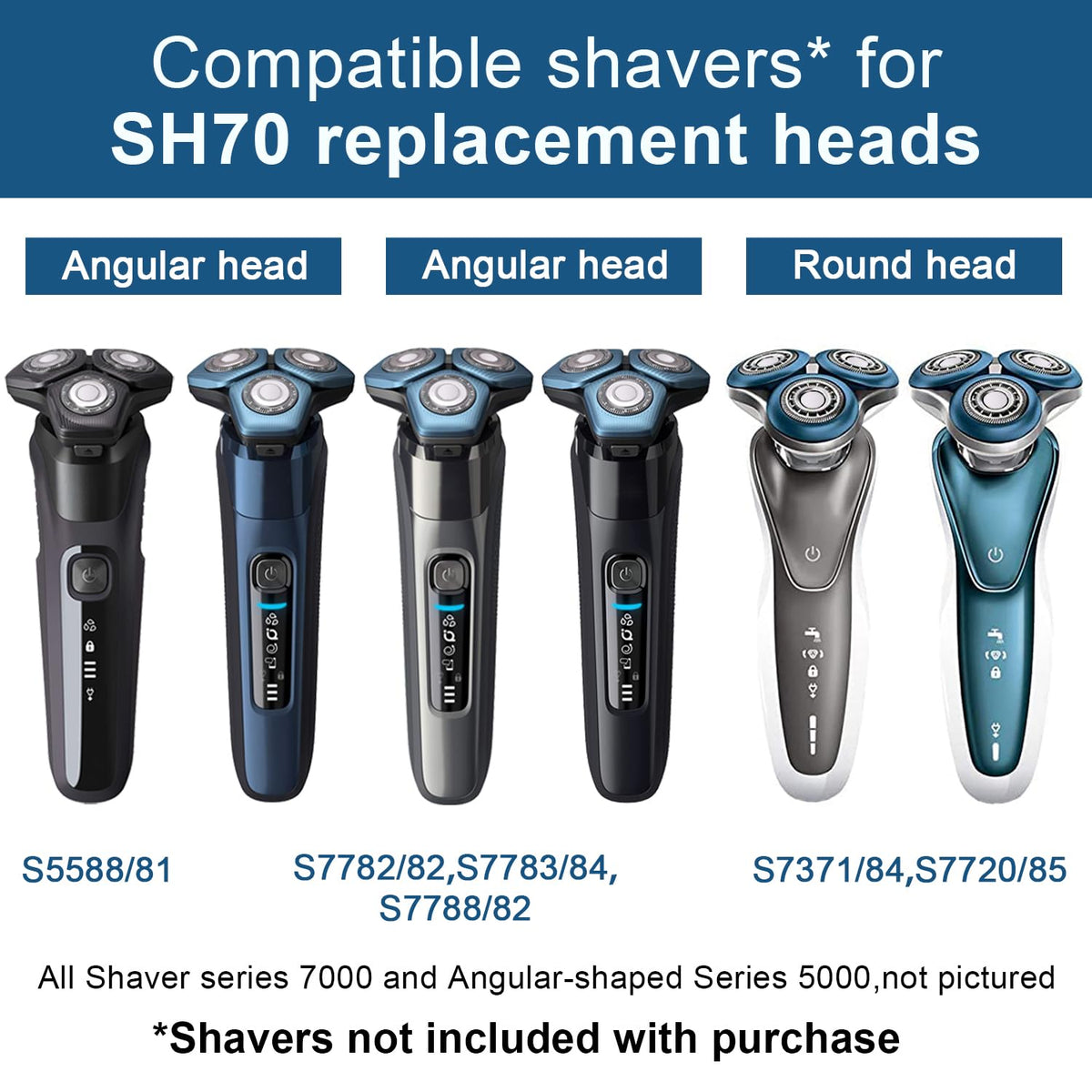 RF RollingFit SH70 premium blades pack provides fast, close trims.