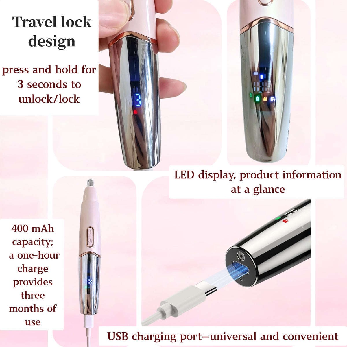 RFSCDI 5-in-1 blade-heads display with interchangeable heads for versatility