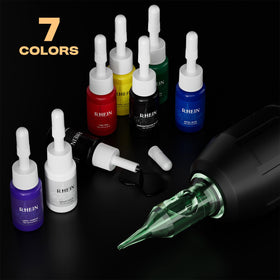 RHEIN ink cups 30-pack for clean ink distribution during sessions.