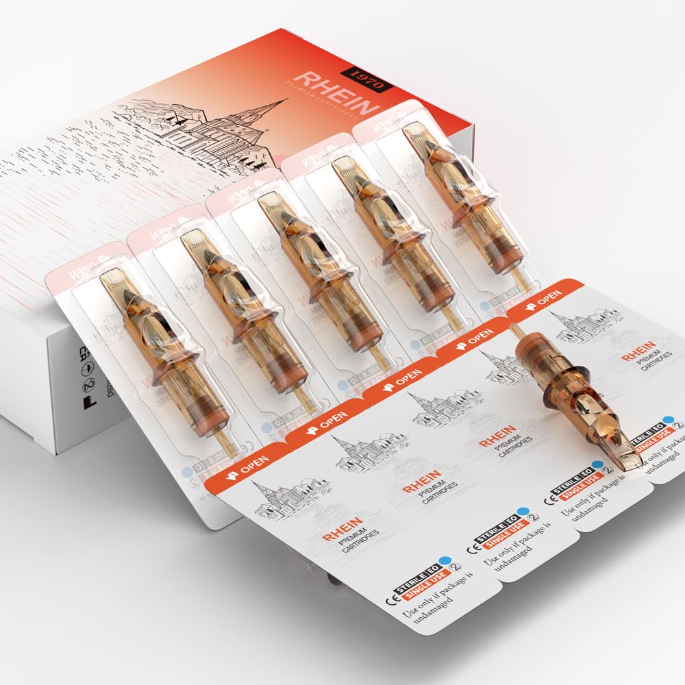 RHEIN silicone membrane preserves needle elasticity and prevents ink leakage.