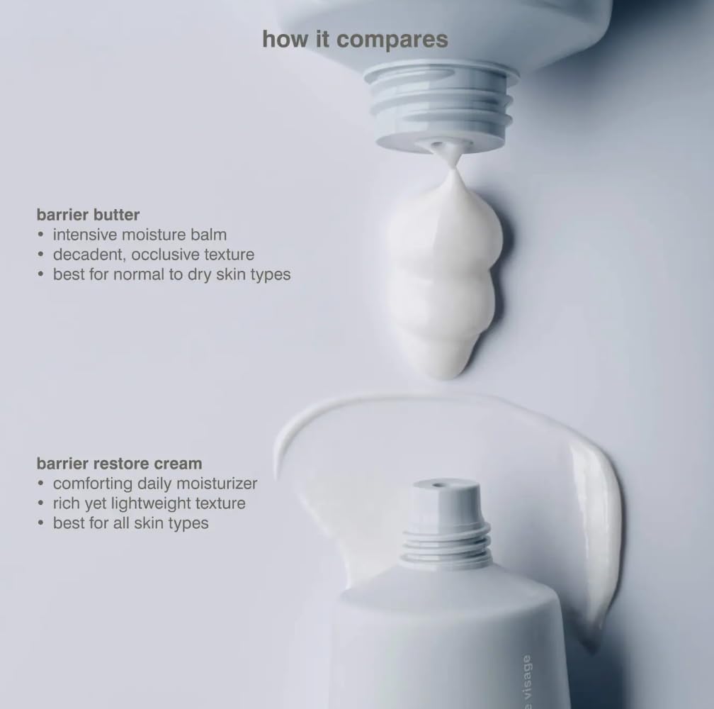 Rhode Barrier Restore Cream bottle arrangement emphasizes convenient daily routine.